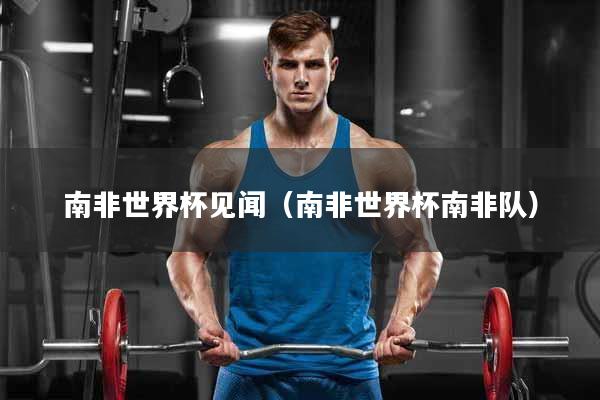 南非世界杯见闻（南非世界杯南非队）