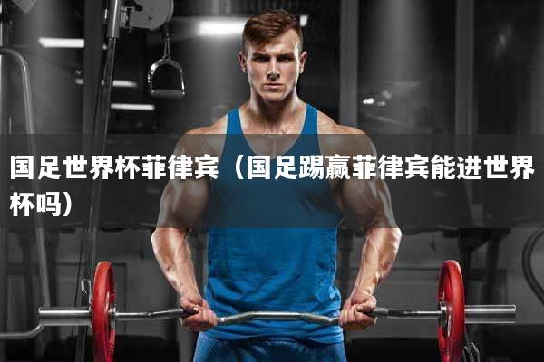 国足世界杯菲律宾（国足踢赢菲律宾能进世界杯吗）