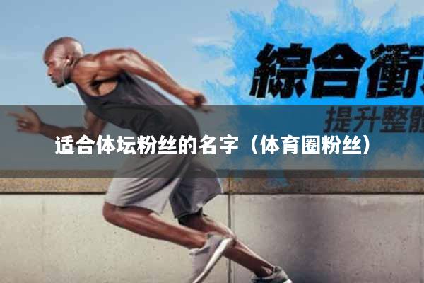 适合体坛粉丝的名字（体育圈粉丝）
